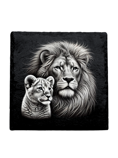 Lion Slate Coasters