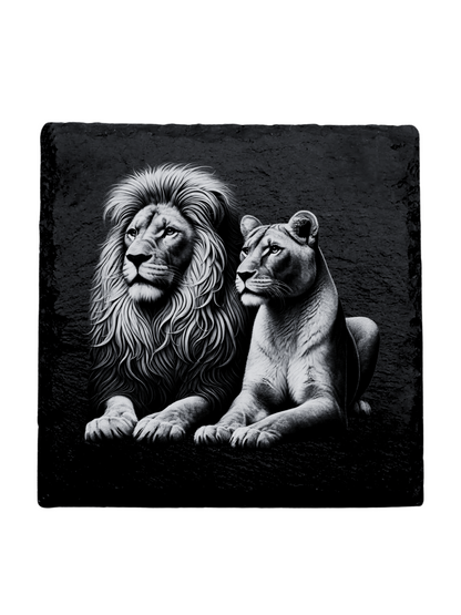 Lion Slate Coasters