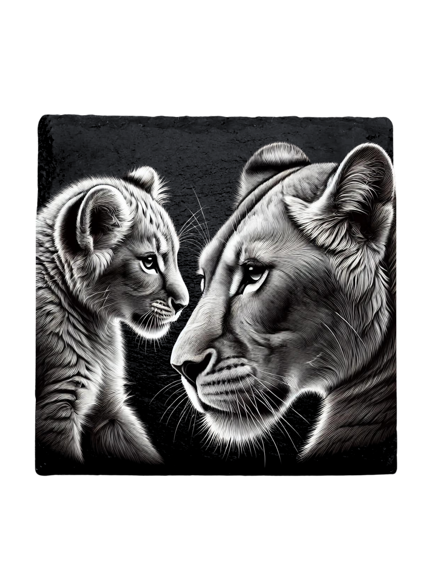 Lion Slate Coasters