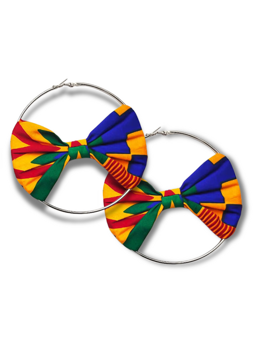 Kente - Bow Earrings