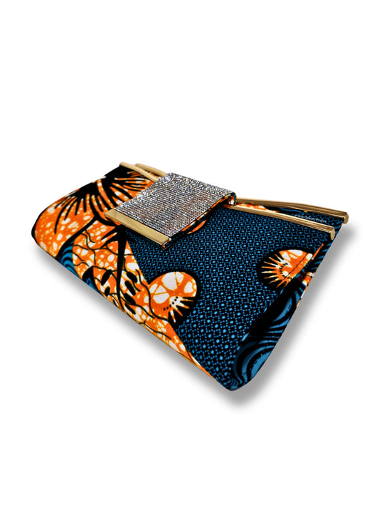 Mixed Print Evening Bag